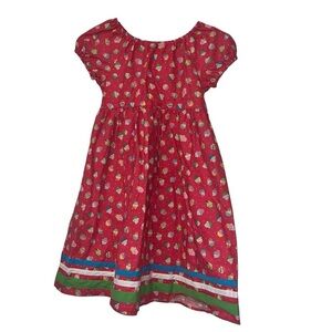 Made by Nana handmade girls cupcake birthday print dress fit *5-6*
